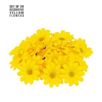 Doplňky - Widmann Sad 20 ks dekorativních žlutých květů