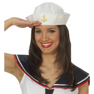 Klobouky, čepice, čelenky - Námořnická čepička mužstvo  II. jakost