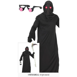 Kostýmy na karneval - Tunika s rudýma očima