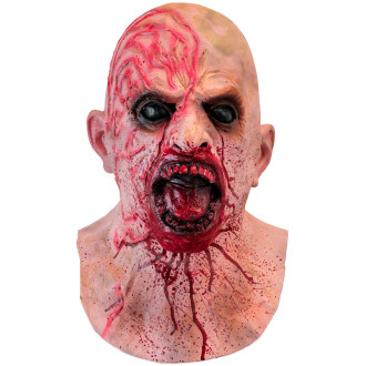Masky, škrabošky - Widmann Celohlavová latexová maska Zombie / Krvavý démon