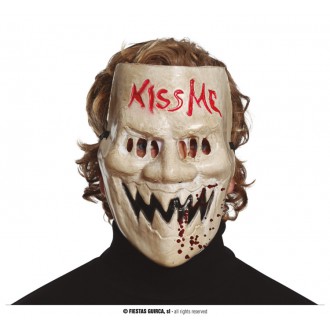 Masky, škrabošky - KISS ME -  PVC maska