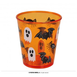 Doplňky - Halloween - oranžový pohár 10 cm
