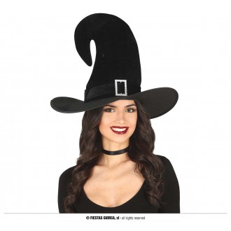 Klobouky, čepice, čelenky - Černý čarodějnický klobouk