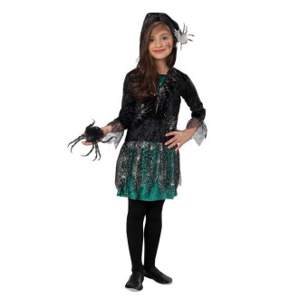 Kostýmy na karneval - Pavoučí dívka - šaty s kapucí