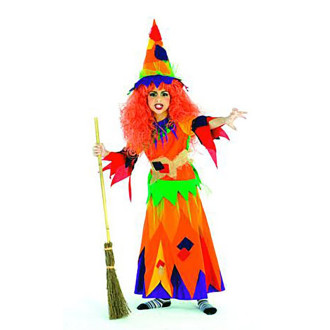 Kostýmy na karneval - Hexe Kunterbunt - kostým čarodějnice D