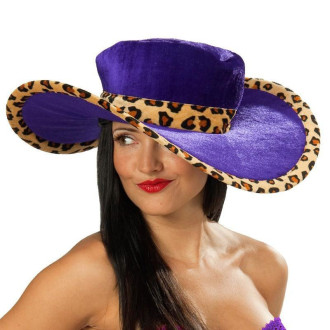 Klobouky, čepice, čelenky - Dámský leopardí klobouk
