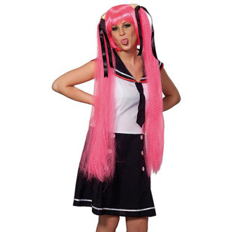 Paruky - Sailor Space Girl pink - karnevalová paruka