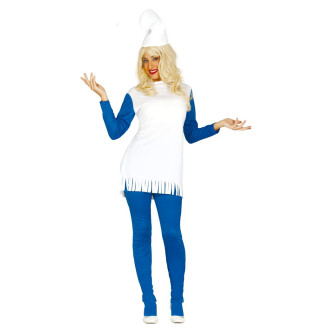 Kostýmy na karneval - Modrý skřítek - dámský kostým