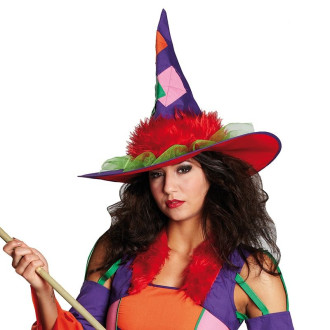 Klobouky, čepice, čelenky - Čarodějnický klobouk Grazy Witch