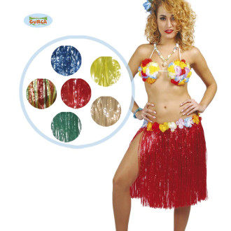 Kostýmy na karneval - Havajská sukně mix barev 55 cm dlouhá