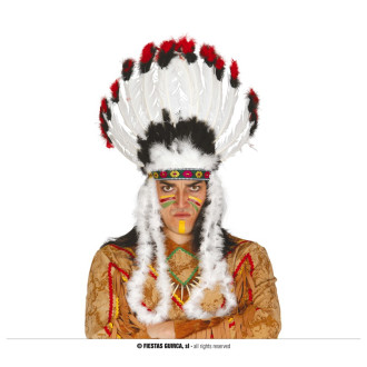 Klobouky, čepice, čelenky - Indiánská čelenka velká