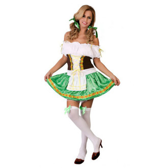Kostýmy na karneval - Tyrolanka zelená - kostým
