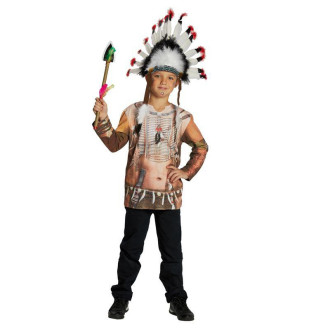Kostýmy na karneval - Tričko s potiskem indián
