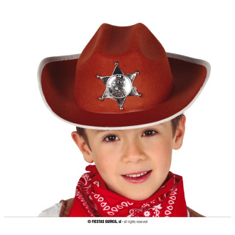 Klobouky, čepice, čelenky - Kovbojský klobouk hnědý pro děti