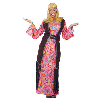 Kostýmy na karneval - Hippie - dámský dlouhý kostým