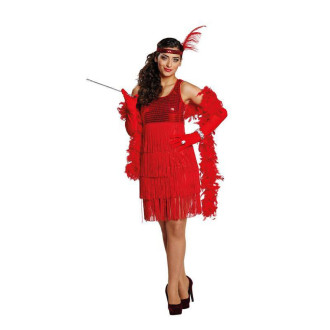 Kostýmy na karneval - Charleston Girl červené šaty