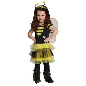 Kostýmy na karneval - Včelka - šaty s křídly
