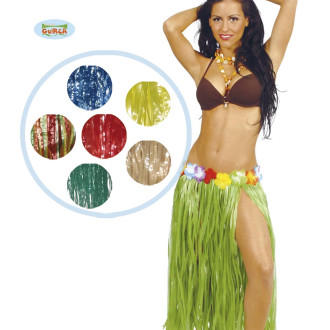 Kostýmy na karneval - Havajská sukně mix barev 75 cm dlouhá