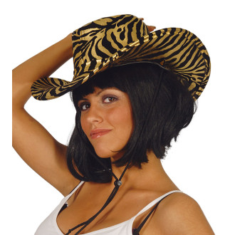 Klobouky, čepice, čelenky - Dámský klobouk s tygřím motivem