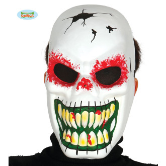 Masky, škrabošky - Maska skelet bílá - halloween