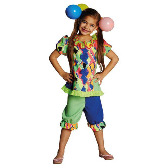 Kostýmy na karneval - Klaun dívčí kostým