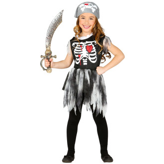 Kostýmy na karneval - Pirátka - skeleton