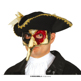 Masky, škrabošky - Benátská maska s nosem - muzika