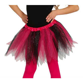 Kostýmy na karneval - Sukénka růžovo/černá dětská