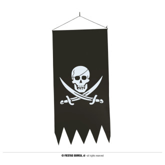 Doplňky - Pirátská vlajka 43 x 86 cm
