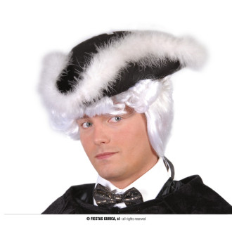 Klobouky, čepice, čelenky - Třírohý klobouk s labutěnkou