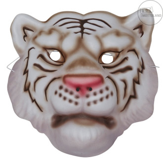 Masky, škrabošky - Dětská maska bílý tygr