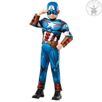 Kostýmy na karneval - Captain America Avengers Assemble Deluxe - Child - licenční kostým