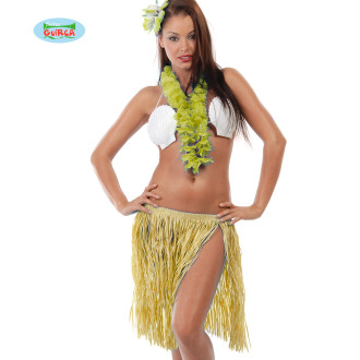 Kostýmy na karneval - Hawajský set pro dospělé přírodní (17656)