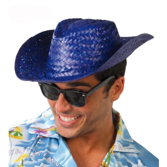 Klobouky, čepice, čelenky - Letní klobouk modrý