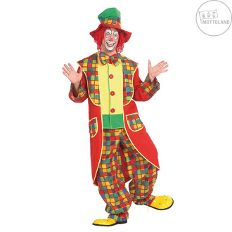 Kostýmy na karneval - Klaun - károvaný kostým