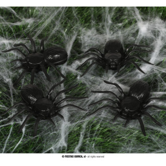 Doplňky - Pavouci černí - 4 kusy