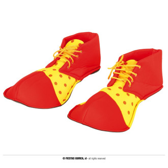 Doplňky - Klaunské boty červeno-žluté
