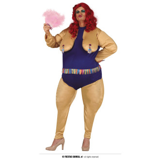 Kostýmy na karneval - Tlustá LADY - kostým