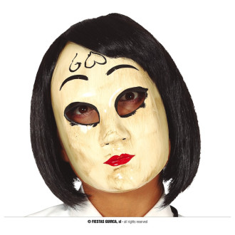 Masky, škrabošky - Žena s křížkem -  PVC maska