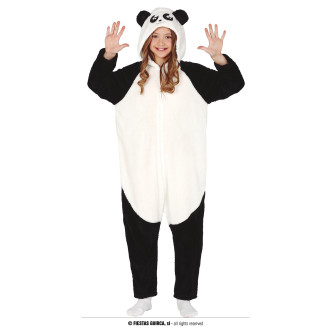 Kostýmy na karneval - Panda - overal s kapucí dětský