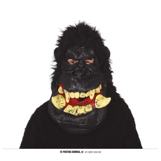 Doplňky - Latexová maska gorily s vlasy extra