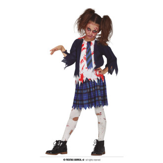 Kostýmy na karneval - Zombie školačka - kostým