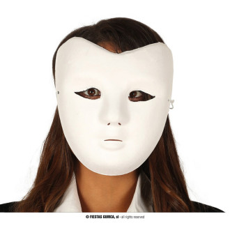 Masky, škrabošky - Bílá maska k malování