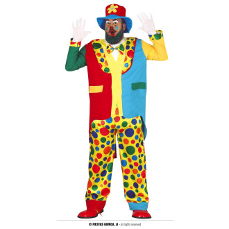 Kostýmy na karneval - Pánský kostým klaun XL