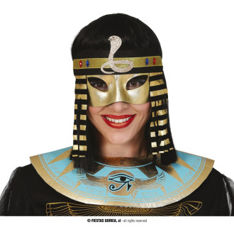 Masky, škrabošky - Egyptská maska Kleopatra