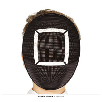 Masky, škrabošky - PVC maska GAMER dětská - čtverec