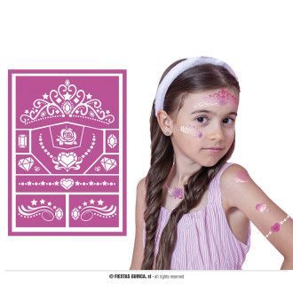 Doplňky - Růžová šablona na dětský makeup