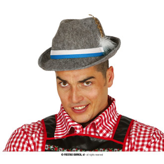 Klobouky, čepice, čelenky - Šedý tyrolský klobouk
