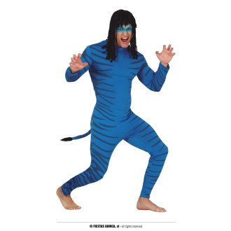 Kostýmy na karneval - Modrý avatar pánský kostým