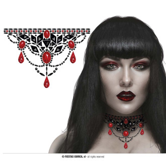 Doplňky - Tetování gotický náhrdelník